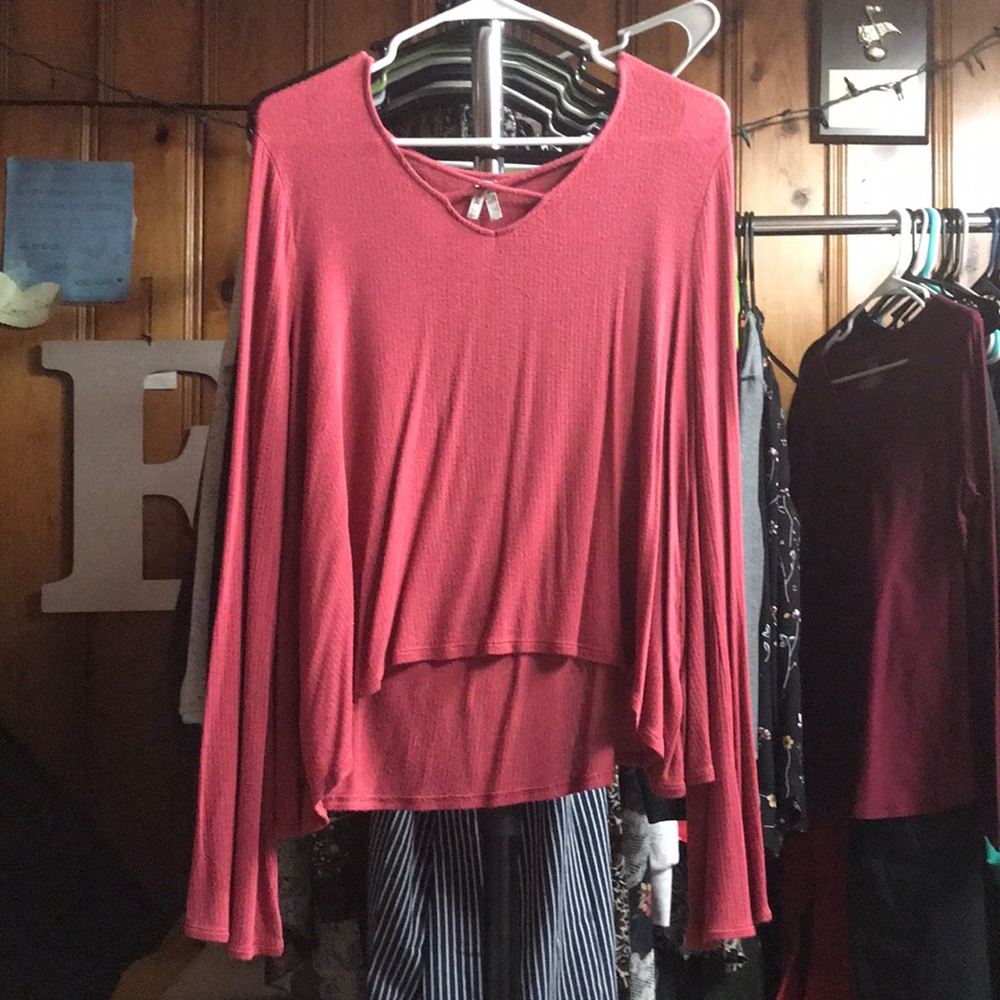 Size XL - cross front long sleeve